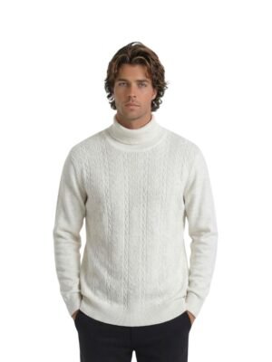 Col roulé blanc Col roulé blanc